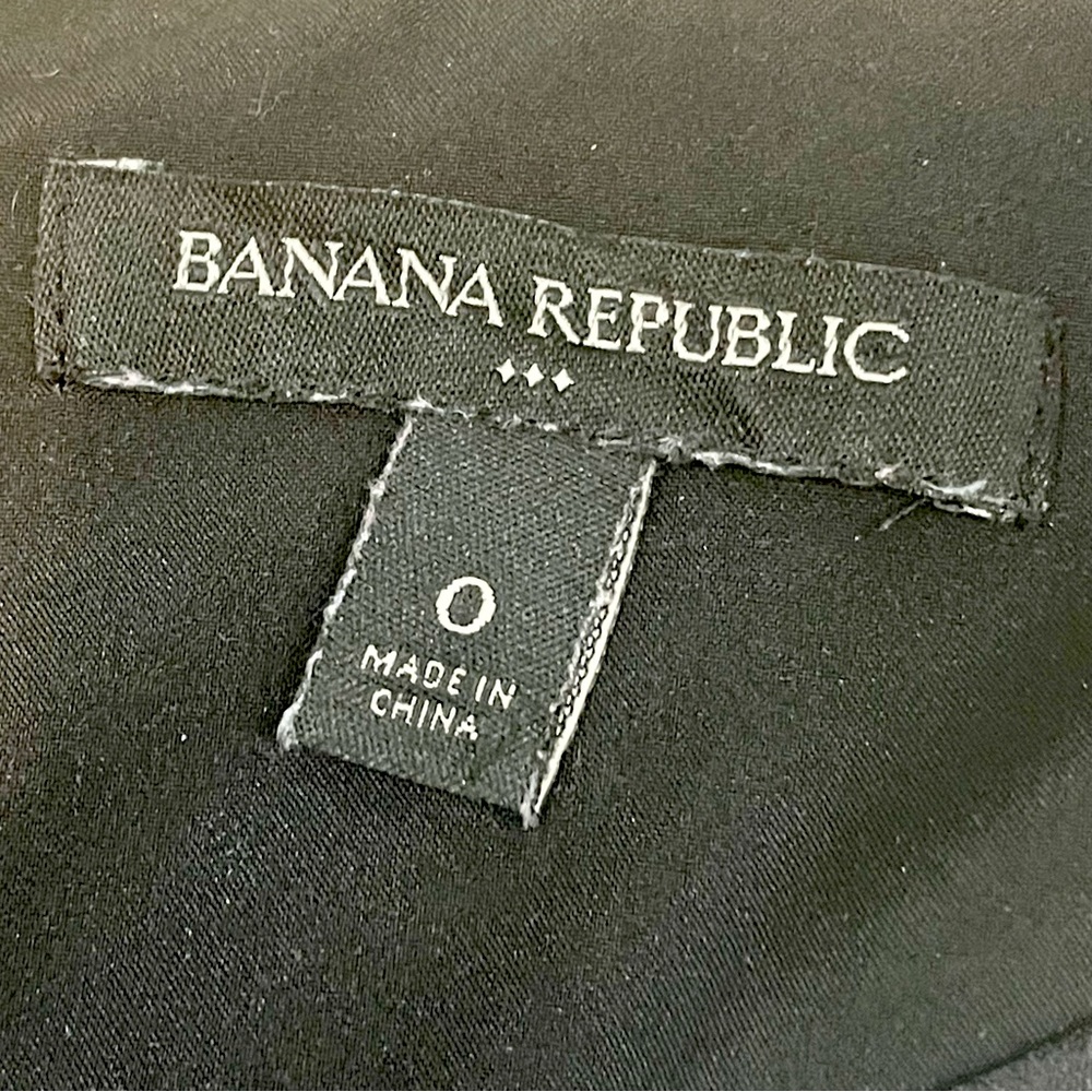 Vintage BANANA REPUBLIC Noir Ribbon Print Mini Dress - Picture 10 of 10